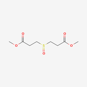 Chemical structure of Propanoic acid, 3,3'-sulfinylbis-, dimethyl ester