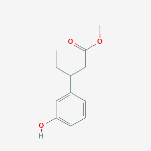 Chemical structure of Methyl 3-(3-Hydroxyphenyl)pentanoate