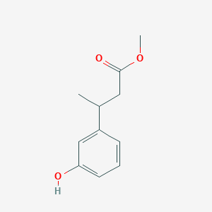 Chemical structure of Methyl 3-(3-Hydroxyphenyl)butanoate