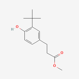 Chemical structure of Methyl 3-(3-(tert-butyl)-4-hydroxyphenyl)propanoate