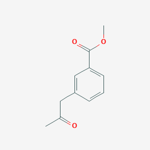 Chemical structure of Methyl 3-(2-oxopropyl)benzoate