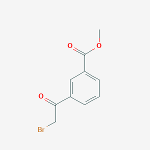 Chemical structure of Methyl 3-(2-Bromoacetyl)benzoate