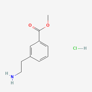 Chemical structure of Methyl 3-(2-aminoethyl)benzoate hydrochloride
