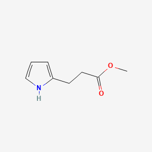Chemical structure of Methyl 3-(1H-pyrrol-2-yl)propanoate