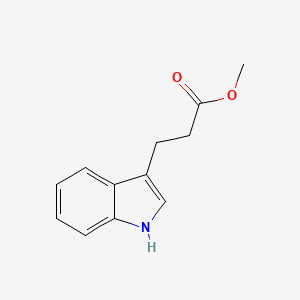 Chemical structure of Methyl 3-(1H-indol-3-yl)propanoate
