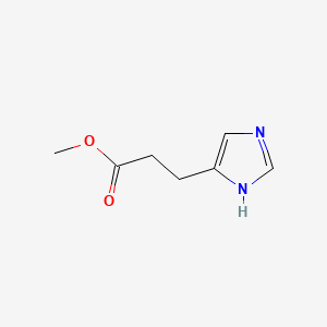 Chemical structure of Methyl 3-(1H-imidazol-4-yl)propanoate