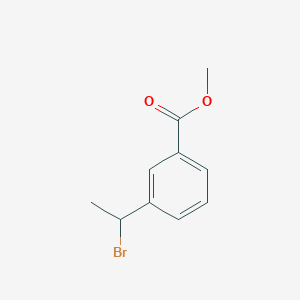 Chemical structure of Methyl 3-(1-Bromoethyl)benzoate