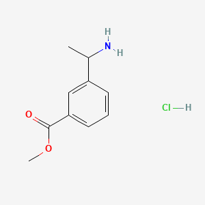 Chemical structure of Methyl 3-(1-Aminoethyl)benzoate Hydrochloride
