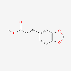 Chemical structure of Methyl 3-(1,3-benzodioxol-5-yl)acrylate