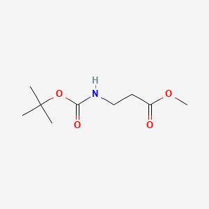 Chemical structure of Methyl 3-((tert-butoxycarbonyl)amino)propanoate