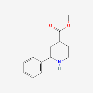 Chemical structure of Methyl 2-Phenylpiperidine-4-carboxylate