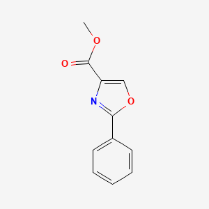 Chemical structure of Methyl 2-phenyloxazole-4-carboxylate
