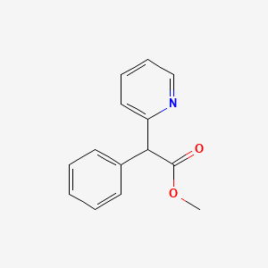 Chemical structure of Methyl 2-phenyl-2-(pyridin-2-yl)acetate