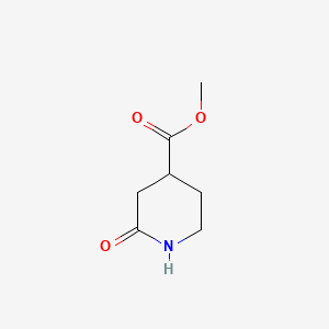 Chemical structure of Methyl 2-oxopiperidine-4-carboxylate