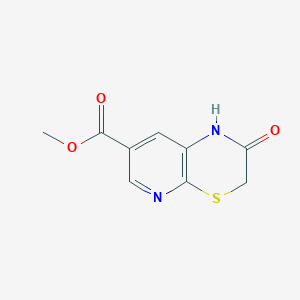 Chemical structure of Methyl 2-oxo-2,3-dihydro-1H-pyrido[2,3-b][1,4]thiazine-7-carboxylate