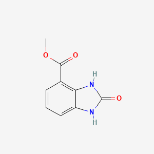 Chemical structure of Methyl 2-oxo-2,3-dihydro-1H-benzo[d]imidazole-4-carboxylate