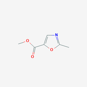 Chemical structure of Methyl 2-methyloxazole-5-carboxylate