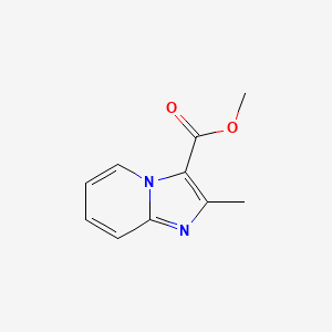 Chemical structure of Methyl 2-methylimidazo[1,2-a]pyridine-3-carboxylate