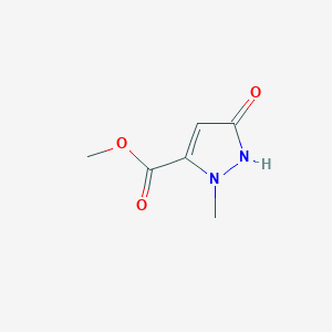 Chemical structure of Methyl 2-methyl-5-oxo-2,5-dihydro-1H-pyrazole-3-carboxylate
