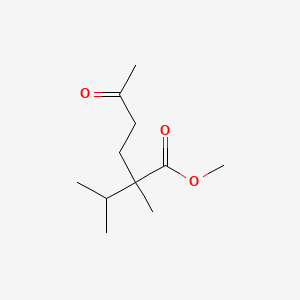 Chemical structure of Methyl 2-isopropyl-2-methyl-5-oxohexanoate