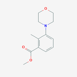 Chemical structure of Methyl 2-Methyl-3-morpholinobenzoate
