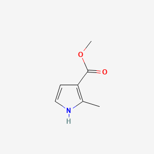 Chemical structure of Methyl 2-methyl-1H-pyrrole-3-carboxylate