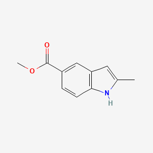 Chemical structure of Methyl 2-methyl-1H-indole-5-carboxylate