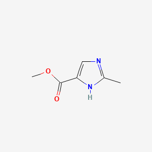 Chemical structure of Methyl 2-methyl-1H-imidazole-5-carboxylate