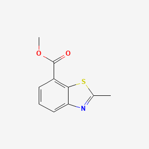 Chemical structure of Methyl 2-methyl-1,3-benzothiazole-7-carboxylate