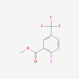 Chemical structure of Methyl 2-iodo-5-(trifluoromethyl)benzoate