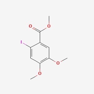 Chemical structure of Methyl 2-iodo-4,5-dimethoxybenzoate