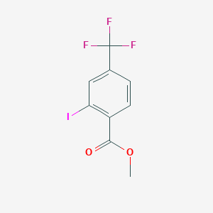 Chemical structure of Methyl 2-iodo-4-(trifluoromethyl)benzoate