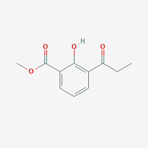 Chemical structure of Methyl 2-Hydroxy-3-propionylbenzoate
