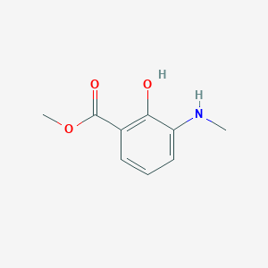Chemical structure of Methyl 2-hydroxy-3-(methylamino)benzoate