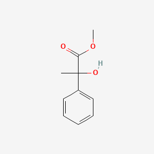 Chemical structure of Methyl 2-hydroxy-2-phenylpropanoate