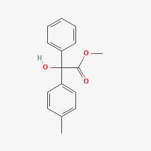 Chemical structure of Methyl 2-hydroxy-2-phenyl-2-(p-tolyl)acetate