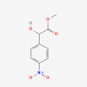 Chemical structure of Methyl 2-hydroxy-2-(4-nitrophenyl)acetate