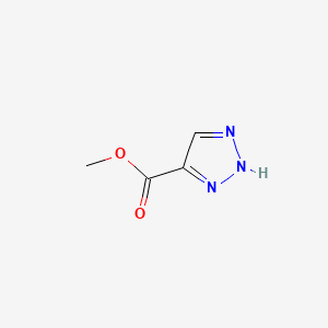 Chemical structure of Methyl 2H-1,2,3-triazole-4-carboxylate