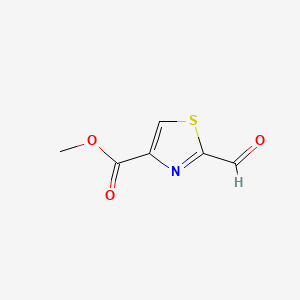 Chemical structure of Methyl 2-formylthiazole-4-carboxylate