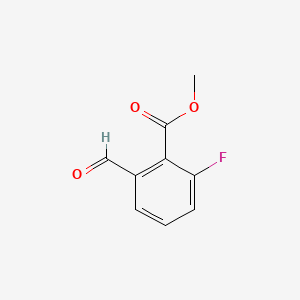 Chemical structure of Methyl 2-fluoro-6-formylbenzoate
