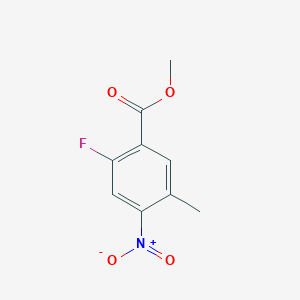 Chemical structure of Methyl 2-fluoro-5-methyl-4-nitrobenzoate
