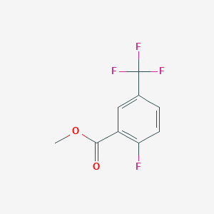 Chemical structure of Methyl 2-fluoro-5-(trifluoromethyl)benzoate