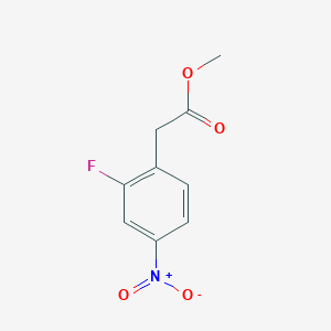 Chemical structure of Methyl 2-Fluoro-4-nitrophenylacetate