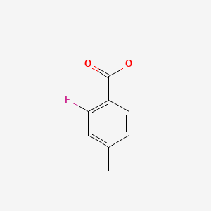 Chemical structure of Methyl 2-fluoro-4-methylbenzoate