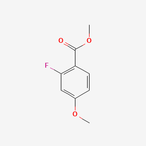 Chemical structure of Methyl 2-fluoro-4-methoxybenzoate