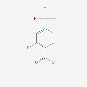Chemical structure of Methyl 2-Fluoro-4-(Trifluoromethyl)Benzoate