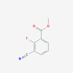 Chemical structure of Methyl 2-Fluoro-3-Cyanobenzoate