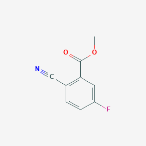 Chemical structure of Methyl 2-cyano-5-fluorobenzoate