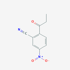 Chemical structure of Methyl 2-Cyano-4-Nitrobenzoate