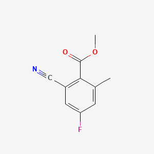 Chemical structure of Methyl 2-cyano-4-fluoro-6-methylbenzoate